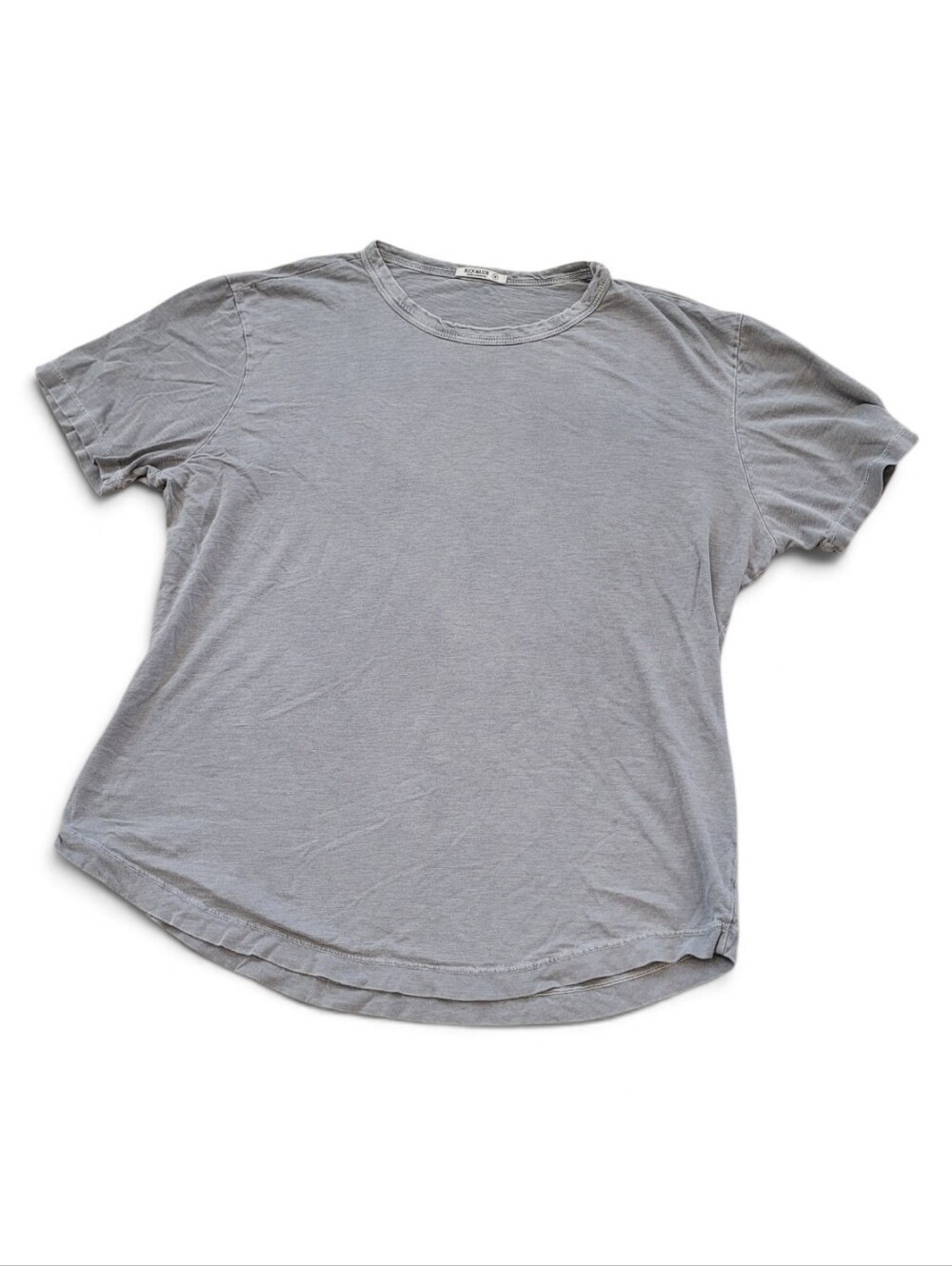 Buck Mason Womens Crew Neck T‑Shirt in Gray Size Medium